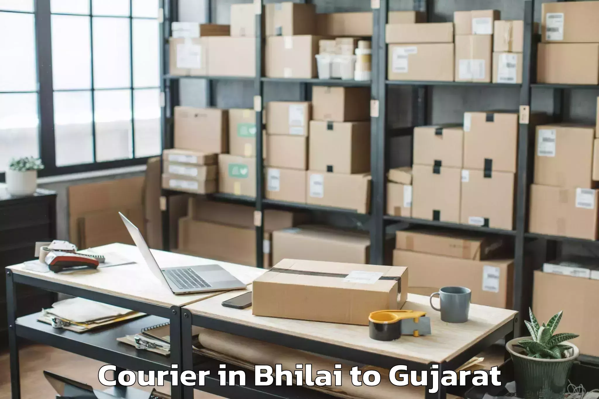 Leading Bhilai to Visavadar Courier Provider